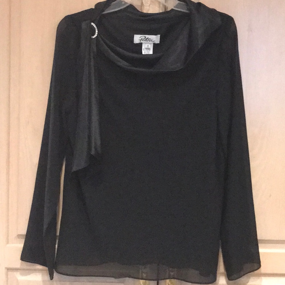 NWT black dressy top.size 10